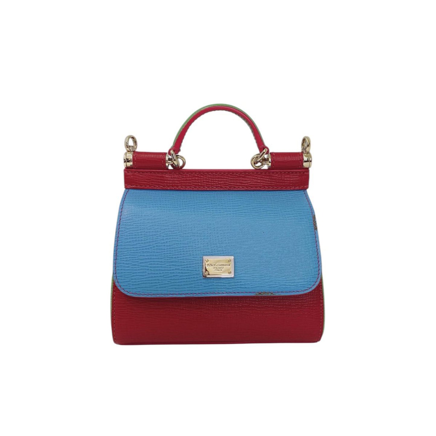 TRICOLOR MINI SICILY TOP HANDLE BAG