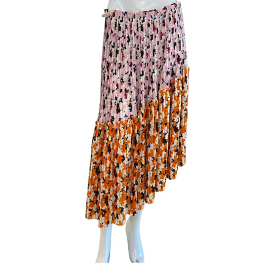 FLORAL PRINT MIDI SKIRT 42