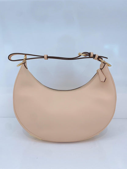 PEACH LEATHER SMALL FENDIGRAPHY HOBO BAG