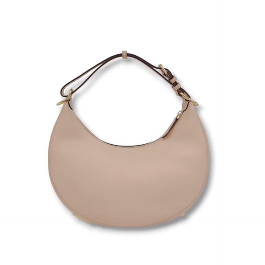 PEACH LEATHER SMALL FENDIGRAPHY HOBO BAG
