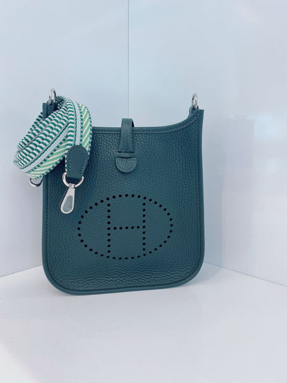 VERT MANGROVE CLEMENCE LEATHER EVELYNE II TPM BAG