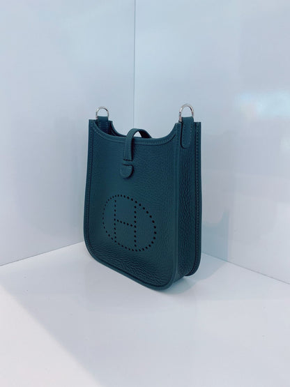 VERT MANGROVE CLEMENCE LEATHER EVELYNE II TPM BAG