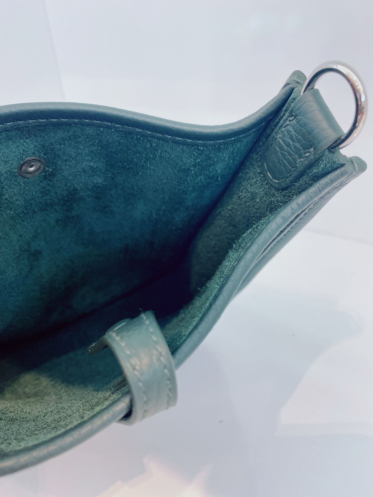 VERT MANGROVE CLEMENCE LEATHER EVELYNE II TPM BAG