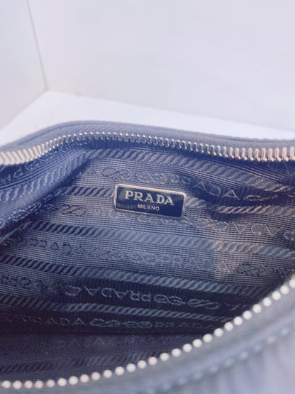 BLACK NYLON MINI RE-EDITION 2005 SHOULDER BAG