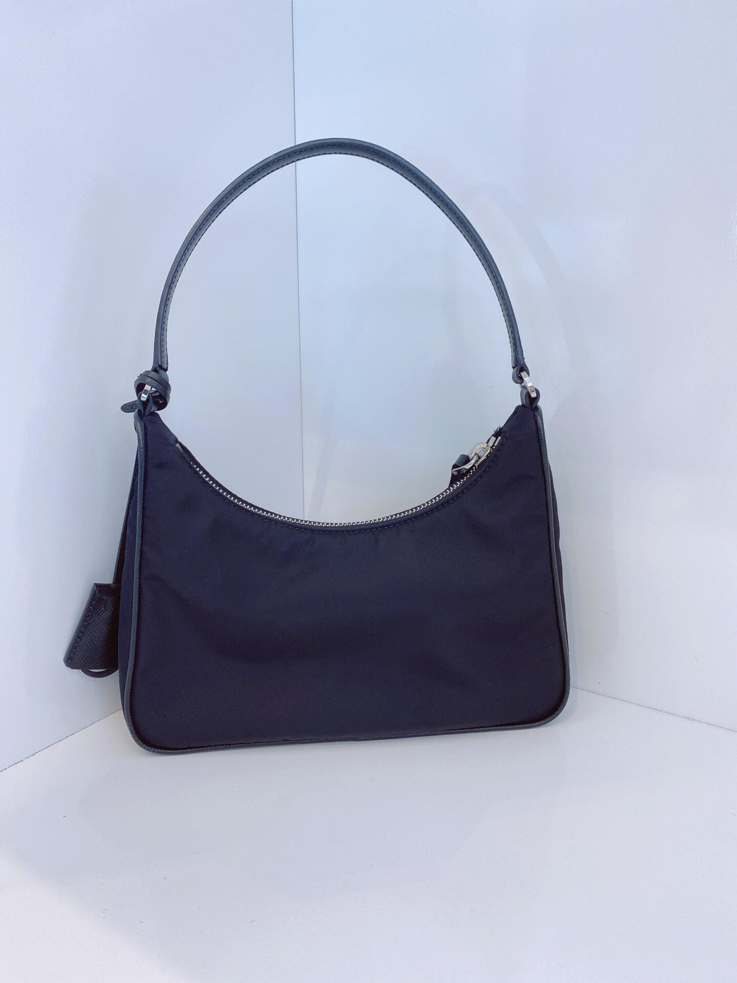 BLACK NYLON MINI RE-EDITION 2005 SHOULDER BAG