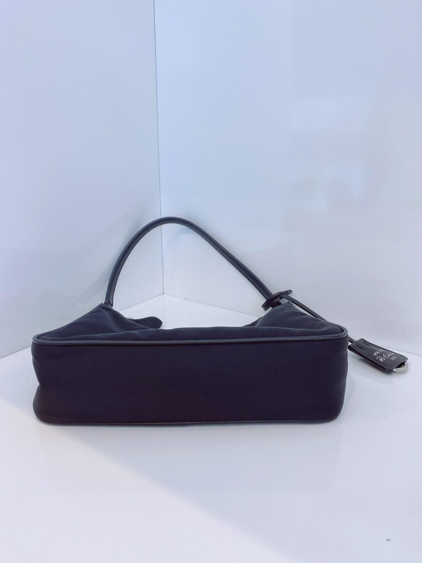 BLACK NYLON MINI RE-EDITION 2005 SHOULDER BAG