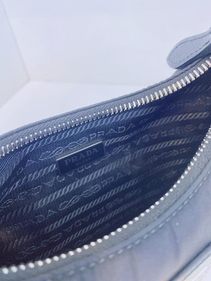 BLACK NYLON MINI RE-EDITION 2005 SHOULDER BAG