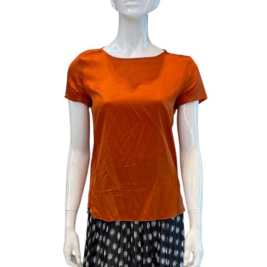 ORANGE SILK T-SHIRT 38