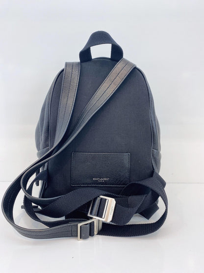 BLACK LAMBSKIN LEATHER MINI TOY CITY BACKPACK
