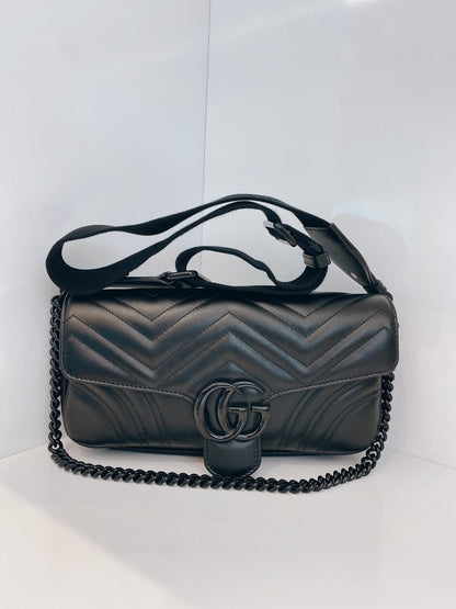 SO BLACK GG MARMONT SMALL SHOULDER BAG