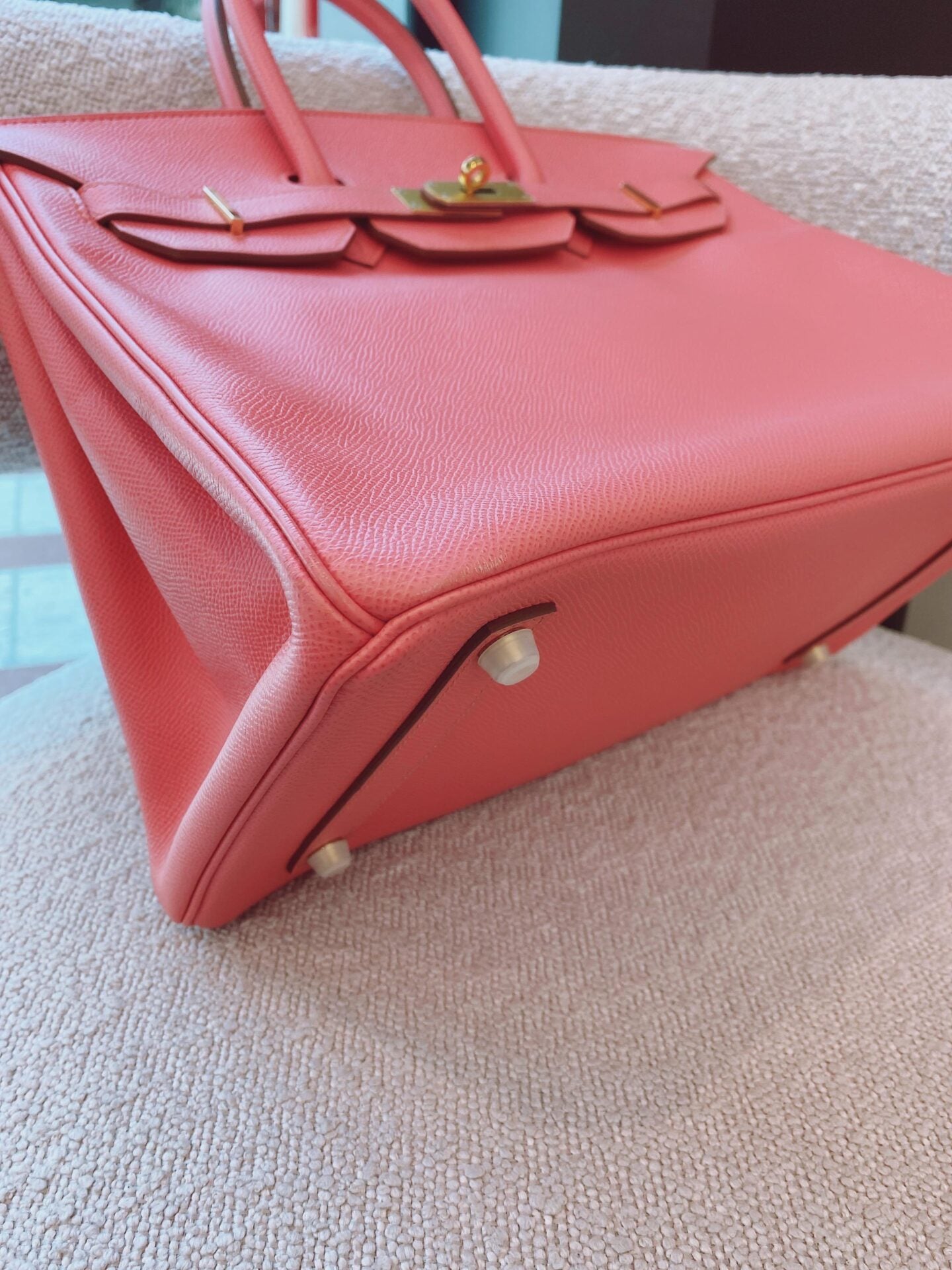 PINK EPSOM LEATHER BIRKIN 35 GOLD HARDWARE