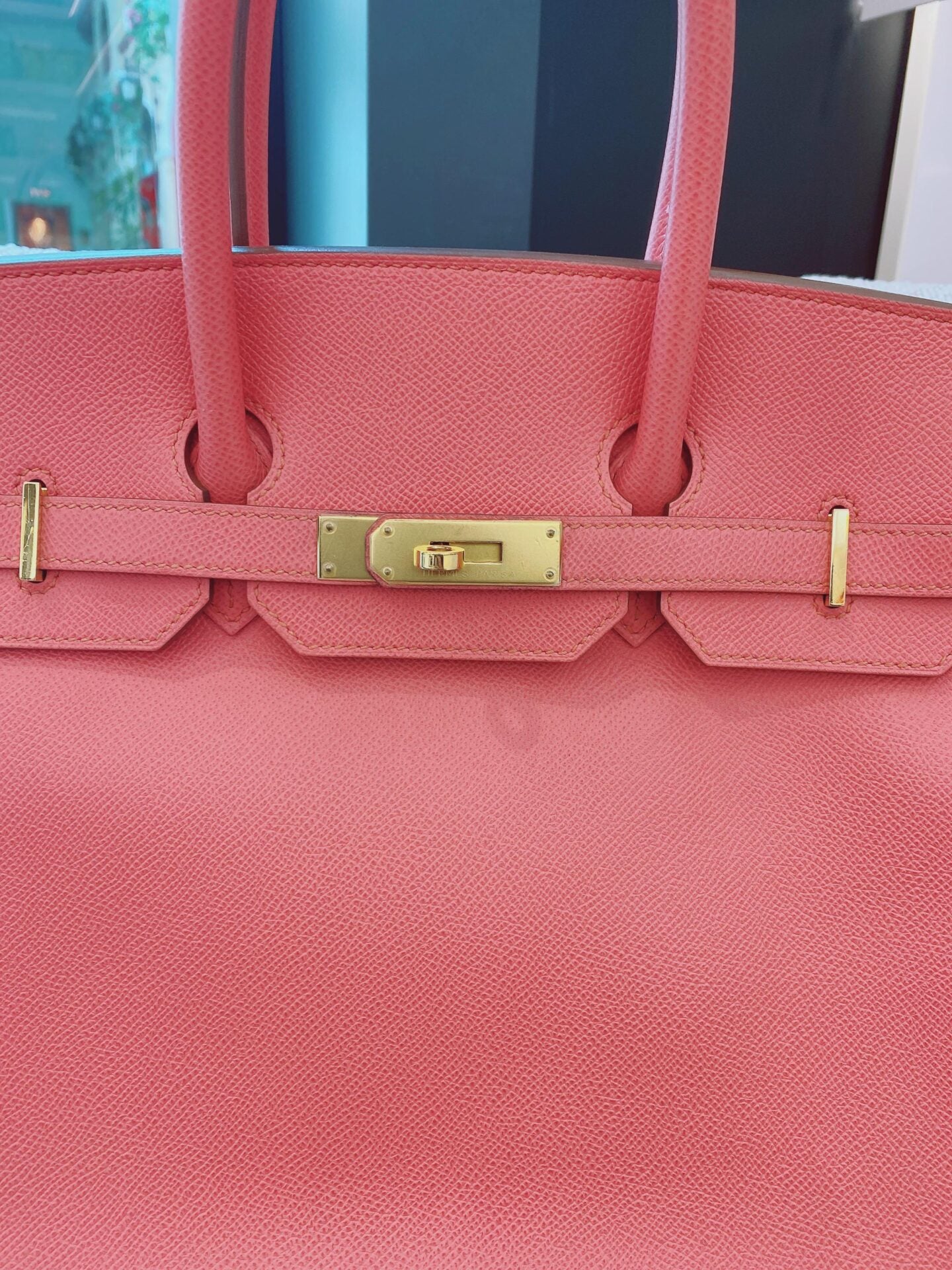 PINK EPSOM LEATHER BIRKIN 35 GOLD HARDWARE