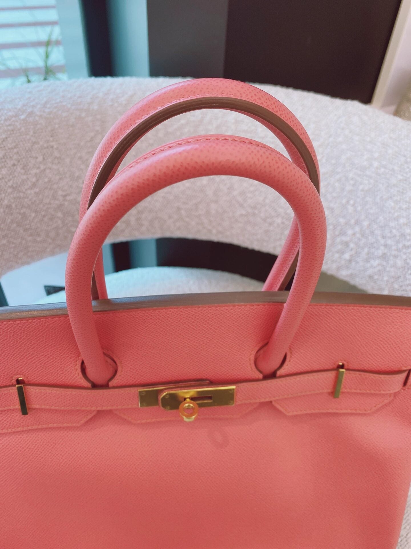 PINK EPSOM LEATHER BIRKIN 35 GOLD HARDWARE