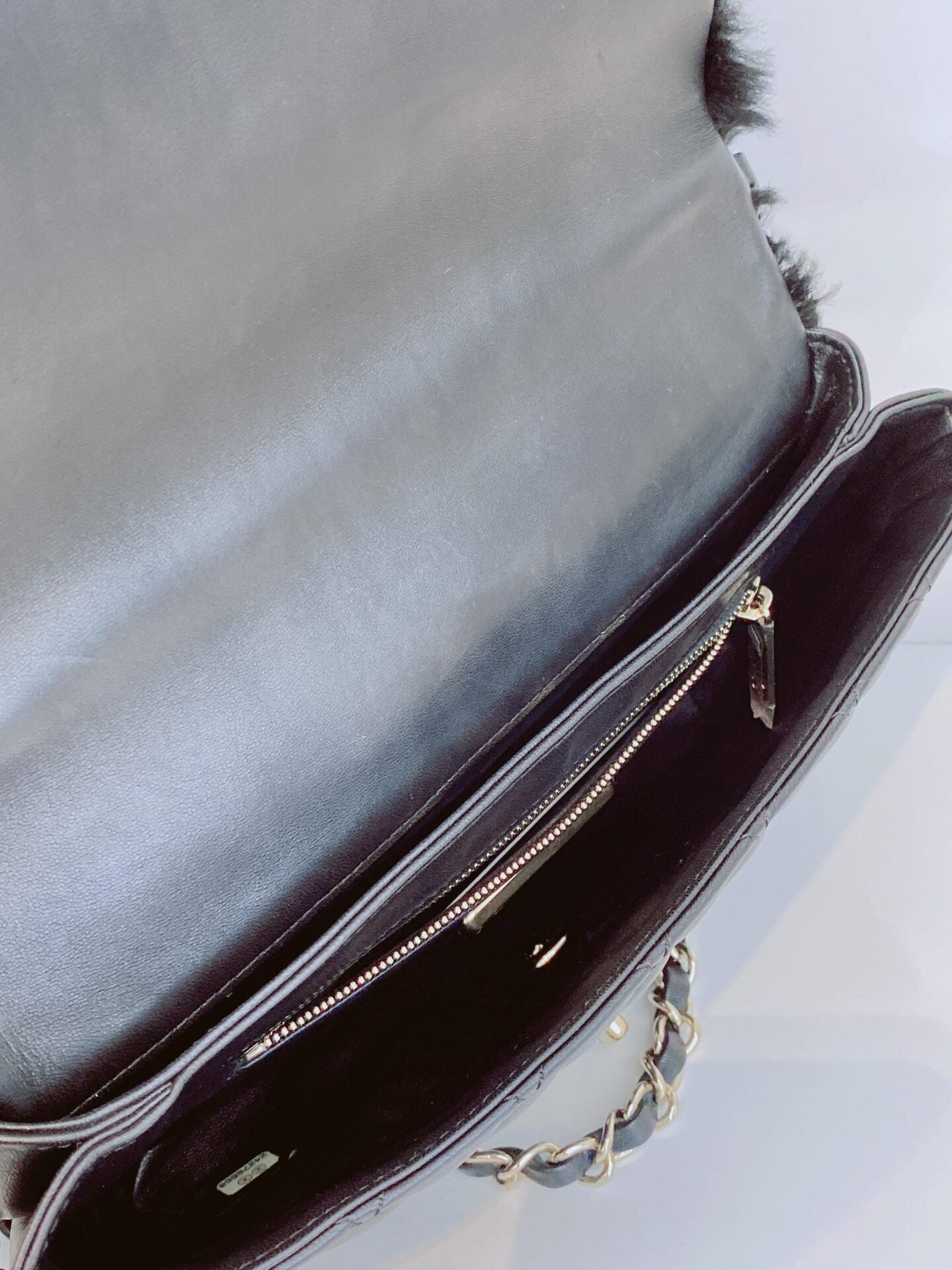 BLACK FUR PARIS COSMOPOLITE SMALL TOP HANDLE BAG