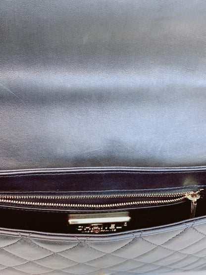 BLACK FUR PARIS COSMOPOLITE SMALL TOP HANDLE BAG