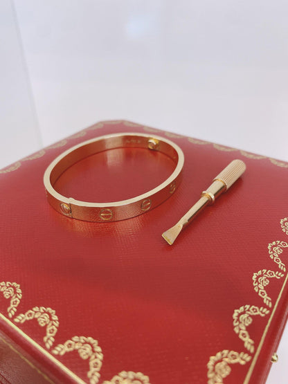 18K ROSE GOLD LOVE BRACELET CLASSIC MODEL 16