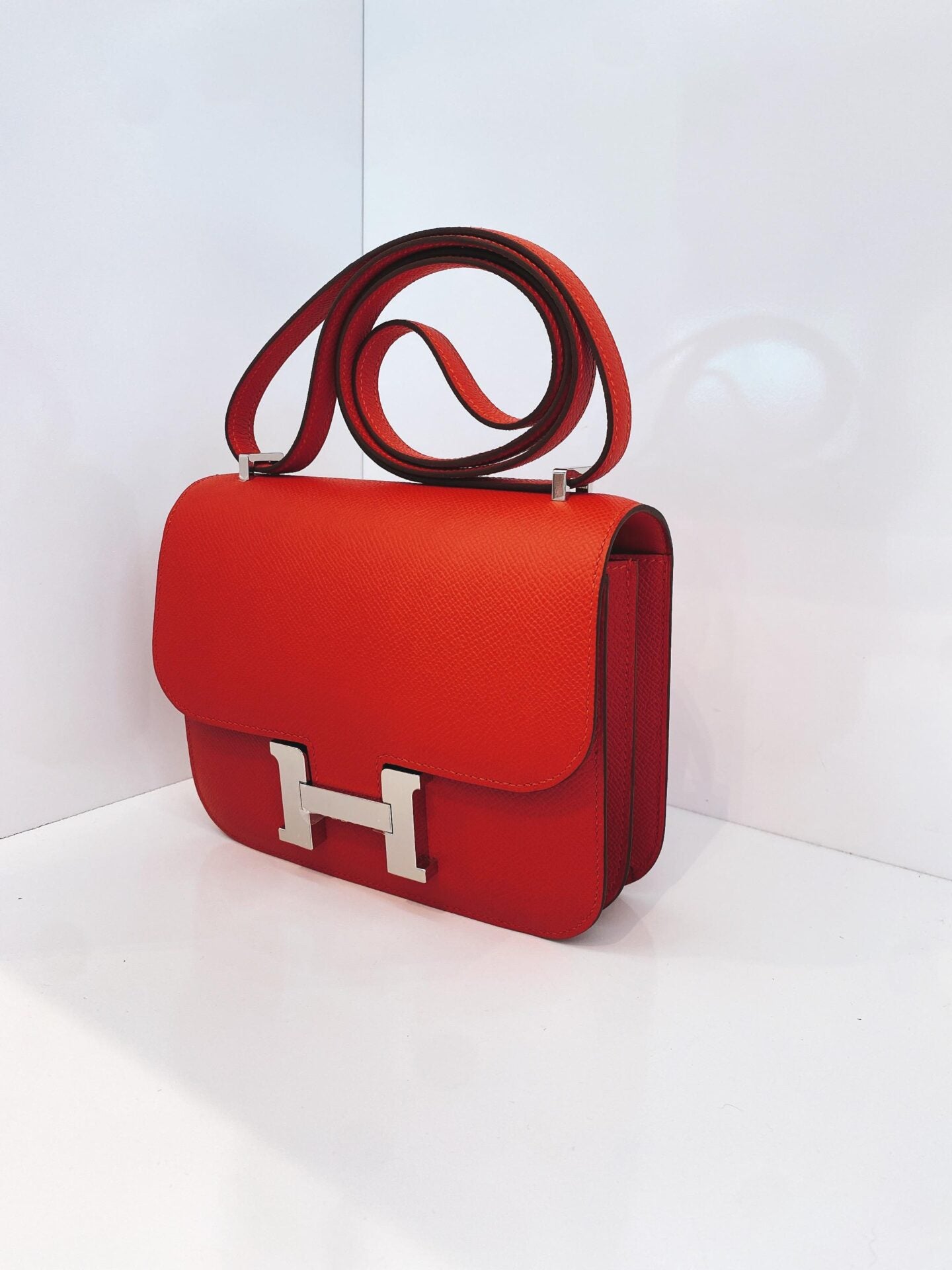 ROUGE RADIEUX CONSTANCE 18 EPSOM LEATHER PALLADIUM HARDWARE