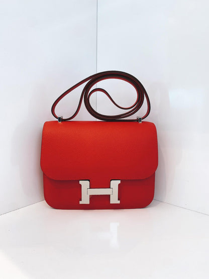 ROUGE RADIEUX CONSTANCE 18 EPSOM LEATHER PALLADIUM HARDWARE