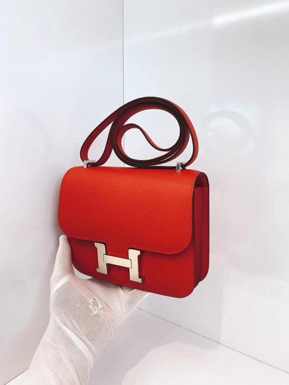 ROUGE RADIEUX CONSTANCE 18 EPSOM LEATHER PALLADIUM HARDWARE