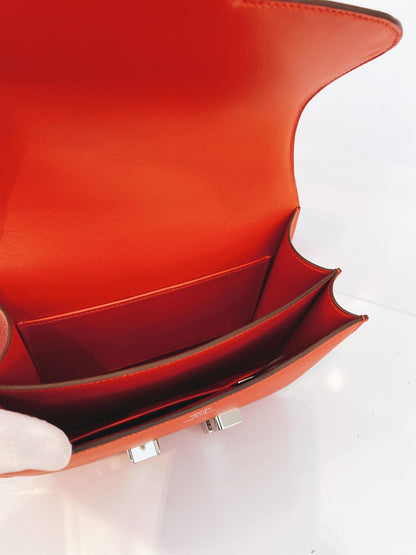 ROUGE RADIEUX CONSTANCE 18 EPSOM LEATHER PALLADIUM HARDWARE