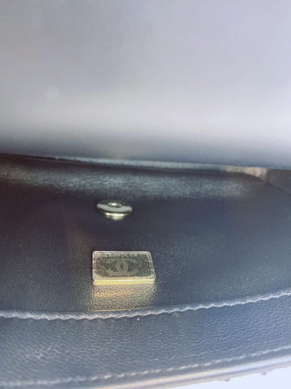 BLACK GOLD SEQUINS CLASSIC RECTANGULAR MINI FLAP BAG