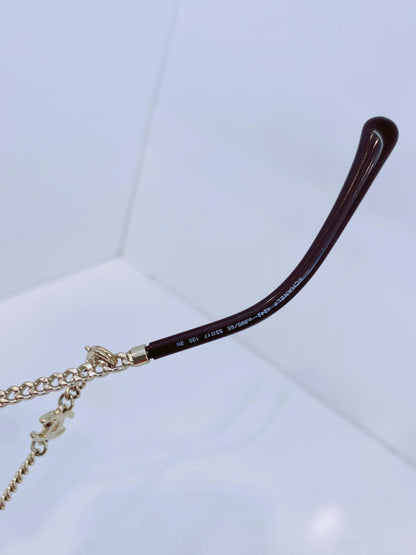 GOLDTONE BROWN GRADIENT 4242 PANTOS SUNGLASSES