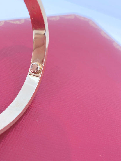 18K YELLOW GOLD LOVE BRACELET CLASSIC MODEL 17