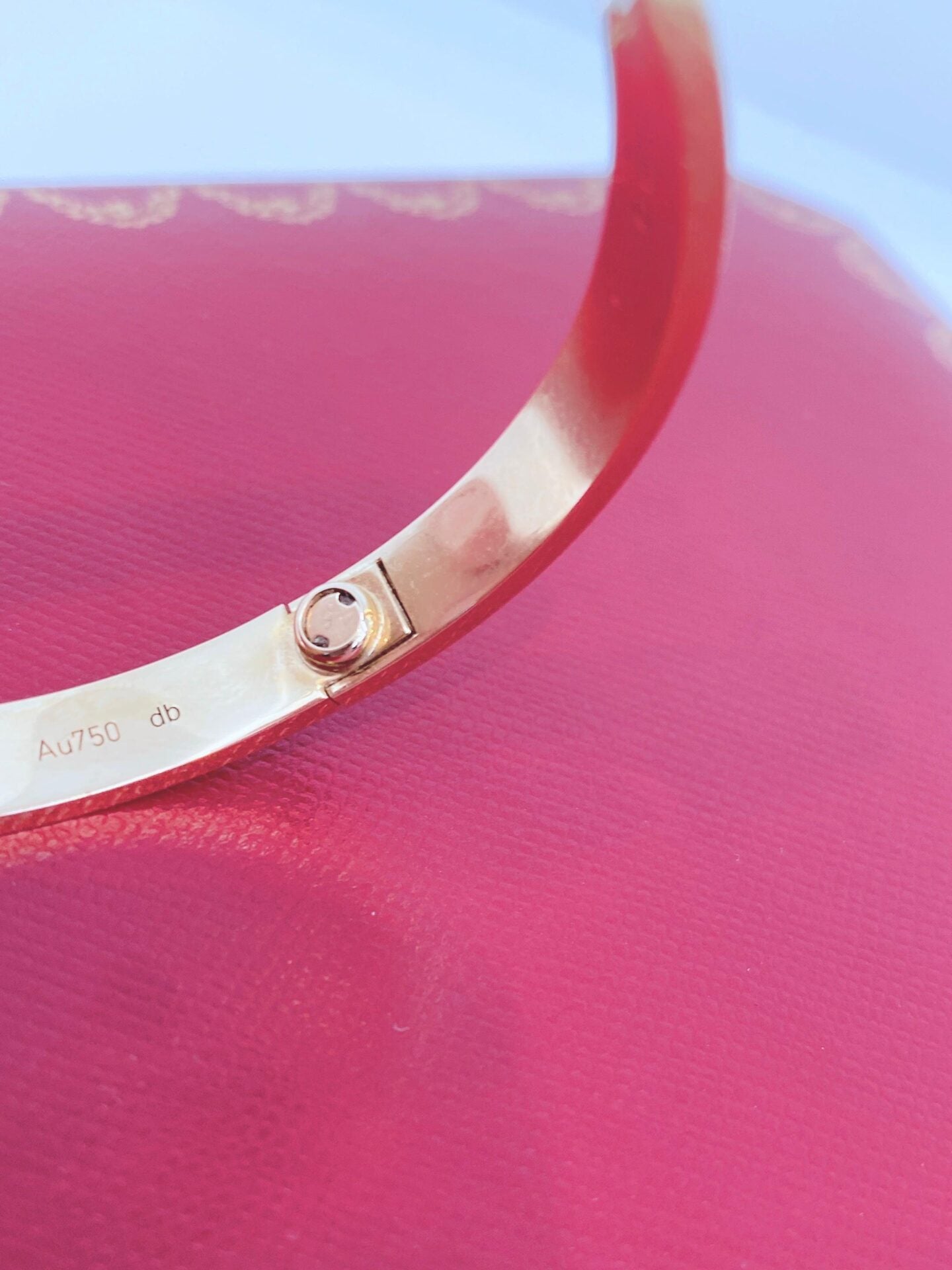 18K YELLOW GOLD LOVE BRACELET CLASSIC MODEL 17