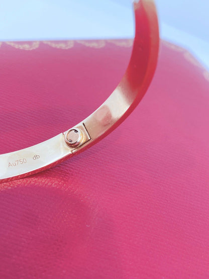 18K YELLOW GOLD LOVE BRACELET CLASSIC MODEL 17