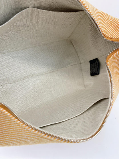 BICOLOR WOOL TWILL BRIDE-A-BRAC AU CARRE CASE, LARGE MODEL