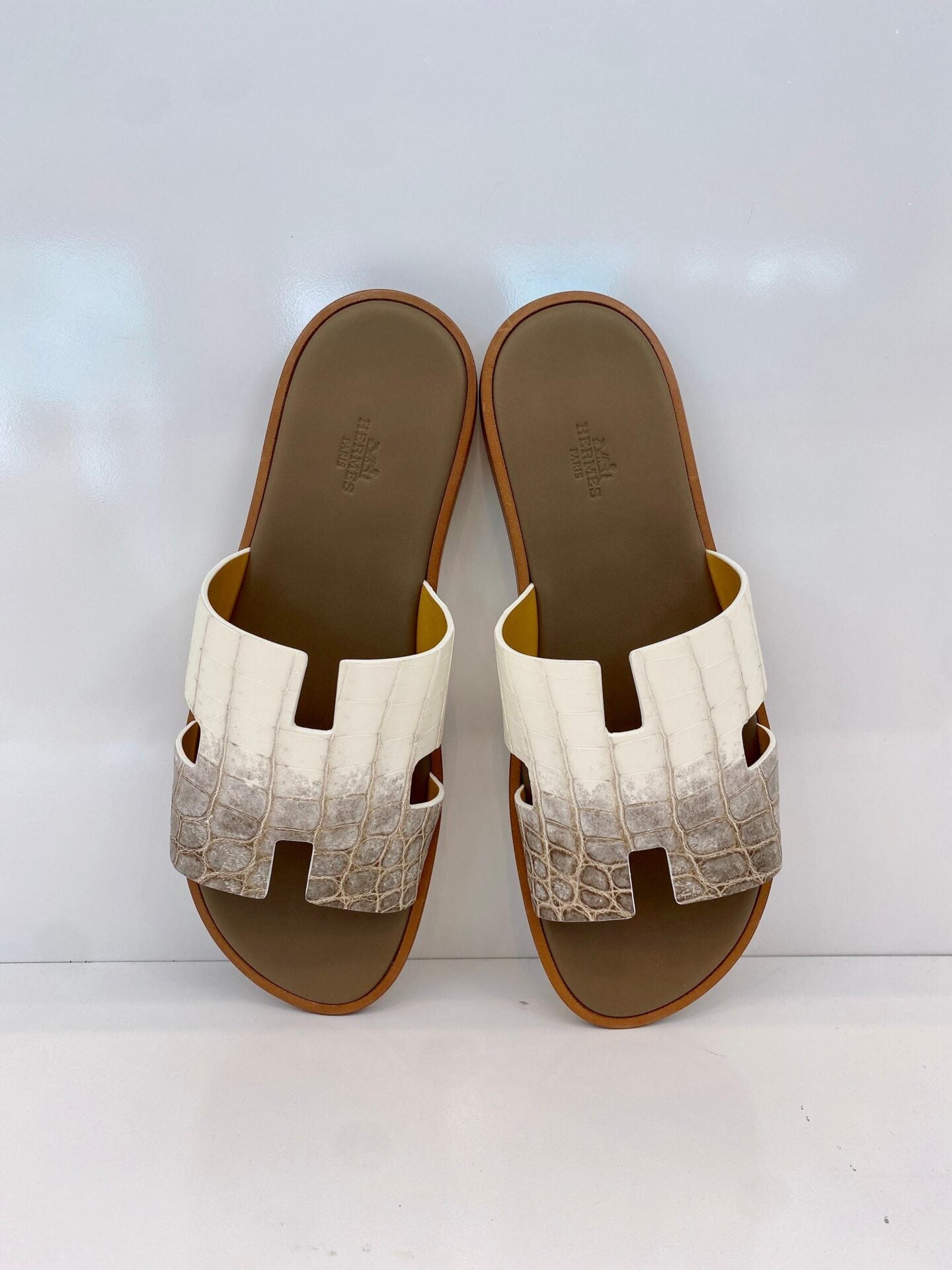 IZMIR HIMALAYAN CROCODILE LEATHER SANDALS 43