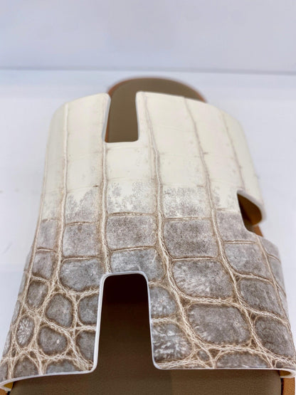 IZMIR HIMALAYAN CROCODILE LEATHER SANDALS 43