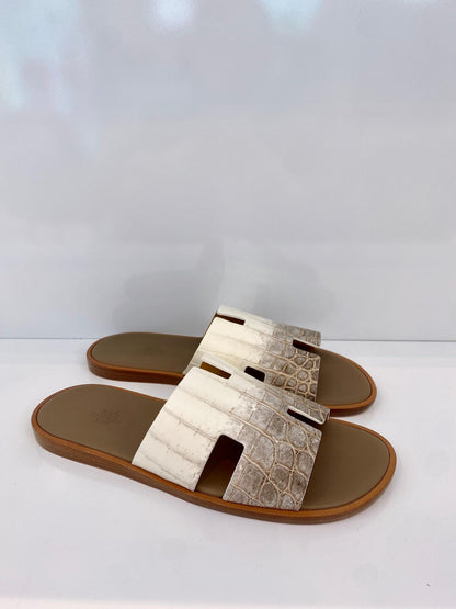 IZMIR HIMALAYAN CROCODILE LEATHER SANDALS 43