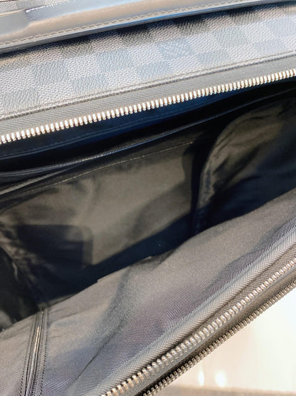 DAMIER GRAPHITE CANVAS BUSINESS PEGASE LEGERE 55 LUGGAGE