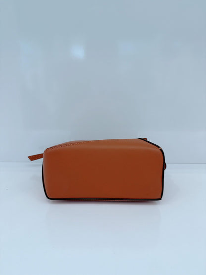 BROWN CLASSIC CALFSKIN LEATHER MINI PUZZLE BAG