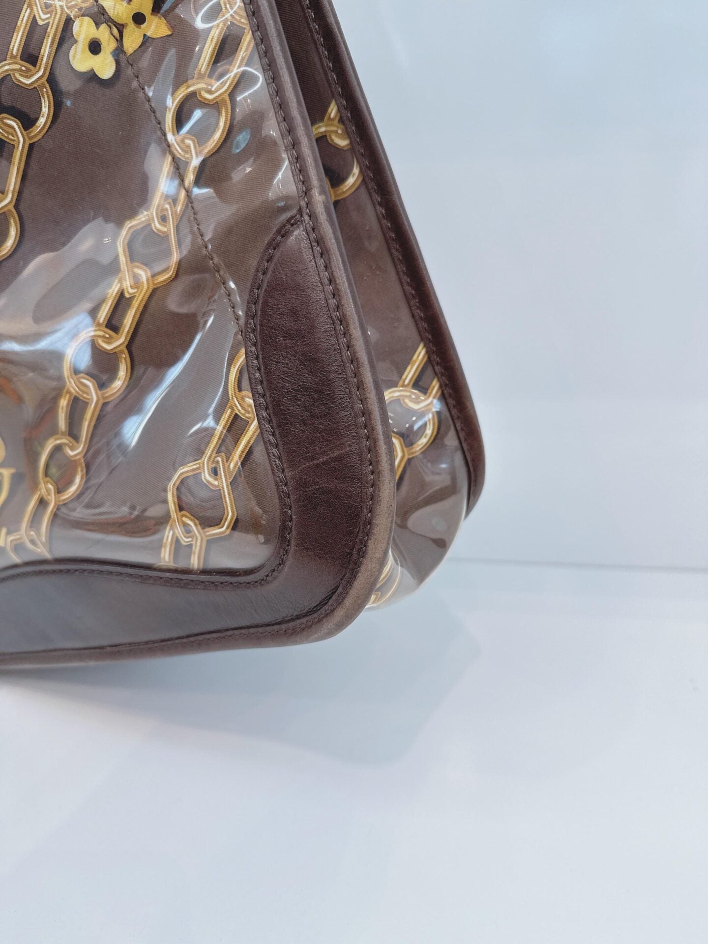 BROWN MONOGRAM CHARMS MUSETTE CROSSBODY BAG