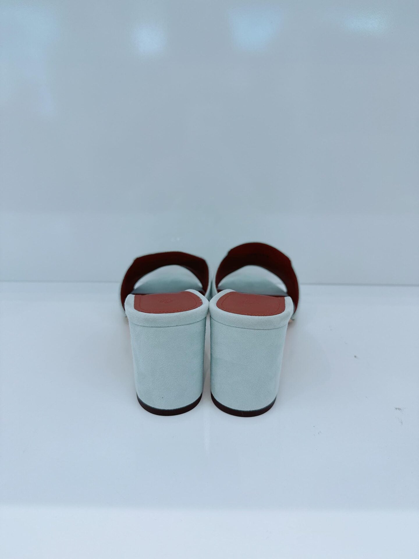 LIGHT BLUE SUEDE SUMMER CHARMS 55 SANDALS 38
