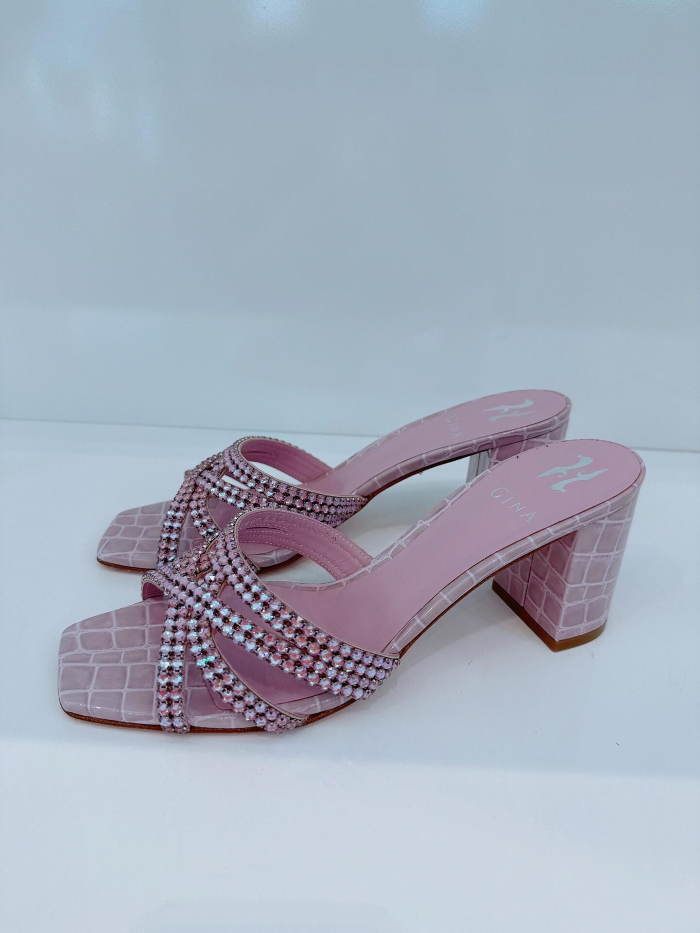 LIGHT PURPLE CRYSTAL EMBELLISHED MARINE MULES  40