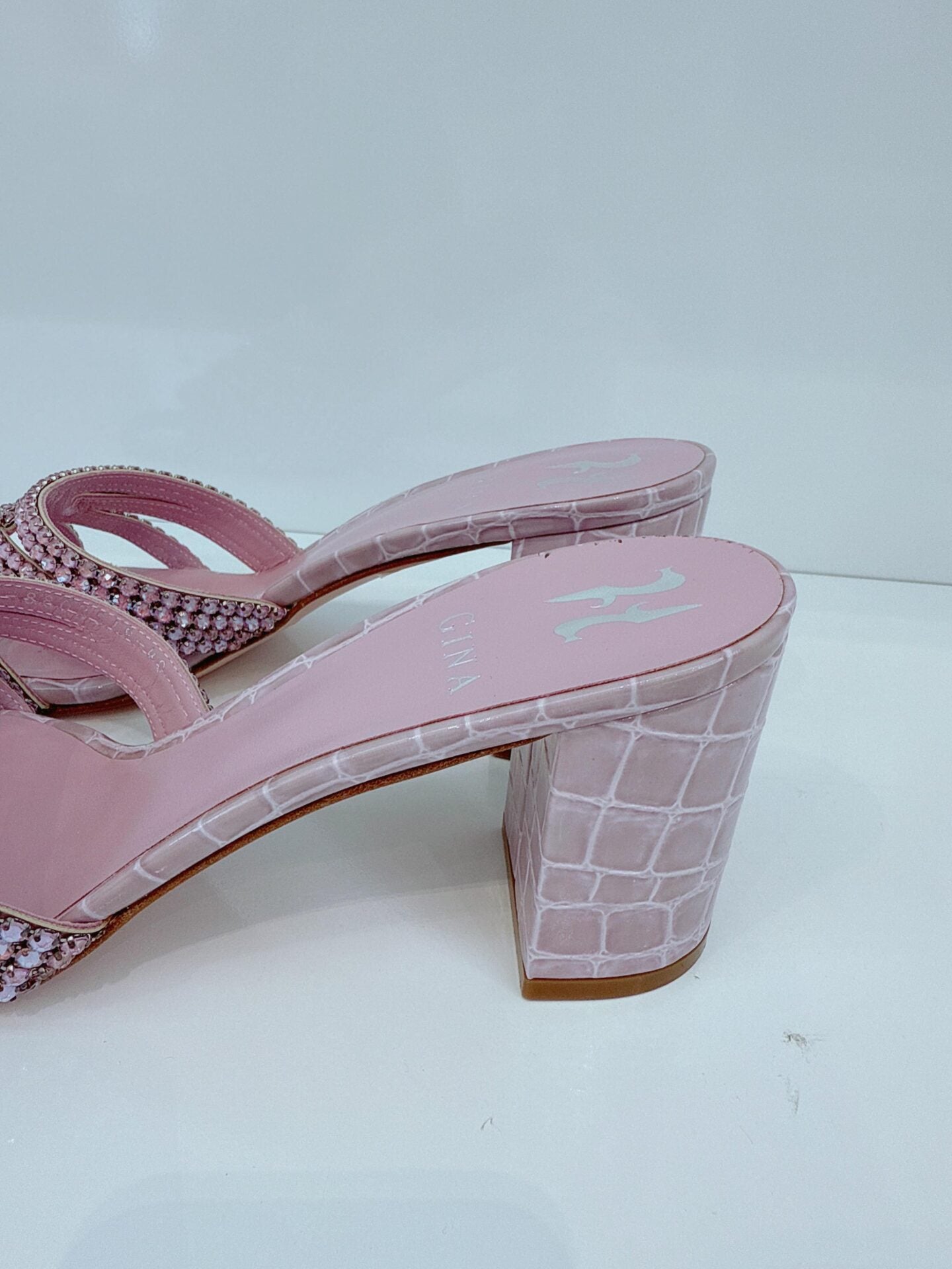 LIGHT PURPLE CRYSTAL EMBELLISHED MARINE MULES  40