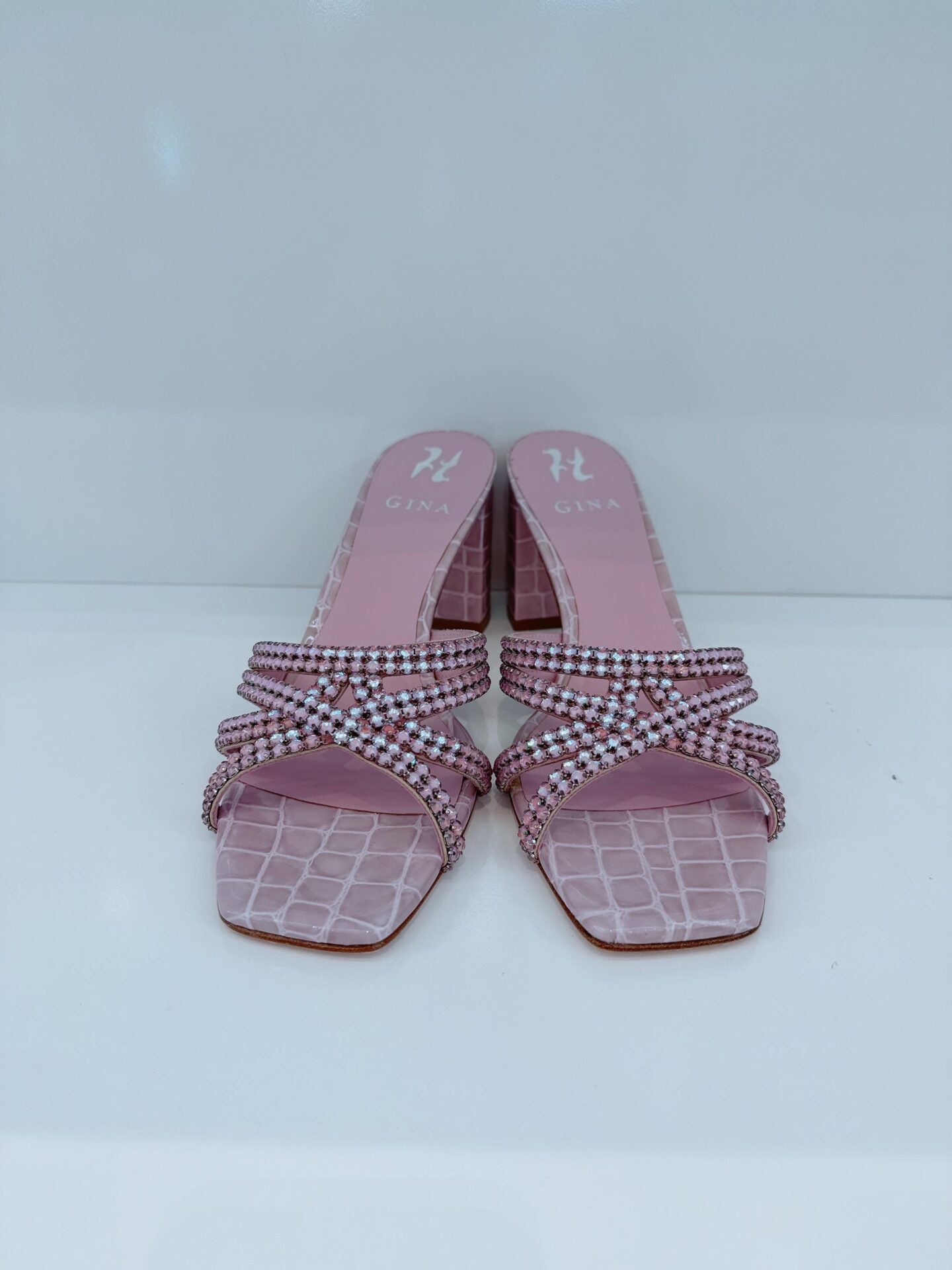 LIGHT PURPLE CRYSTAL EMBELLISHED MARINE MULES  40