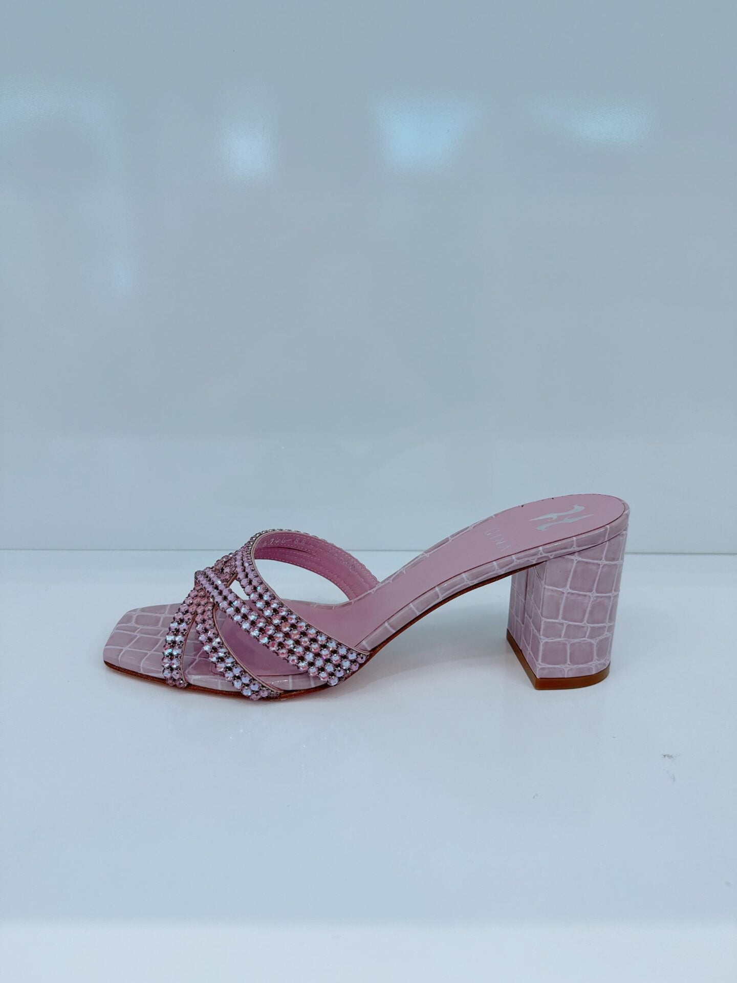 LIGHT PURPLE CRYSTAL EMBELLISHED MARINE MULES  40