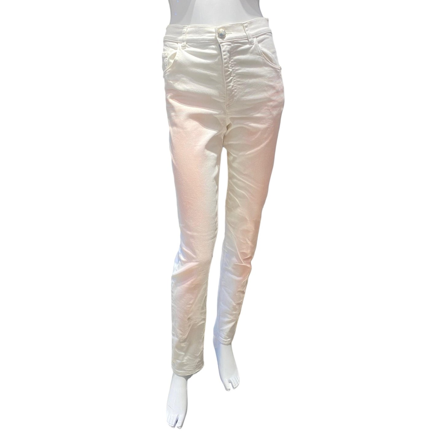 WHITE SLIM FIT JEANS 34