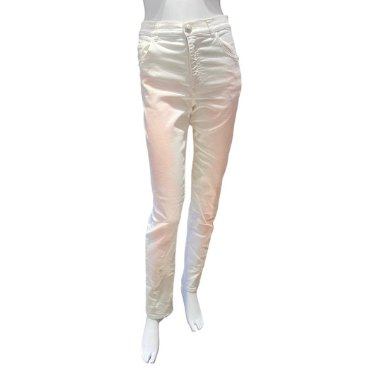 WHITE SLIM FIT JEANS 34