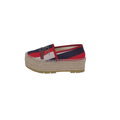MULTICOLORED LOGO STRIPED SYLVIE ESPADRILLES 35