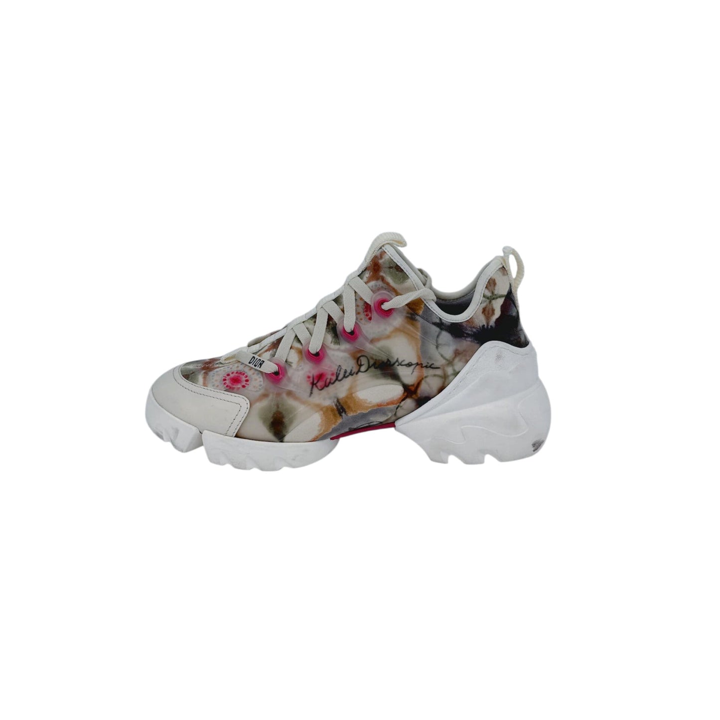 MULTICOLOR NEOPRENE AND TRANSPARENT PVC D CONNECT KALEIDOSCOPIC SNEAKERS 36