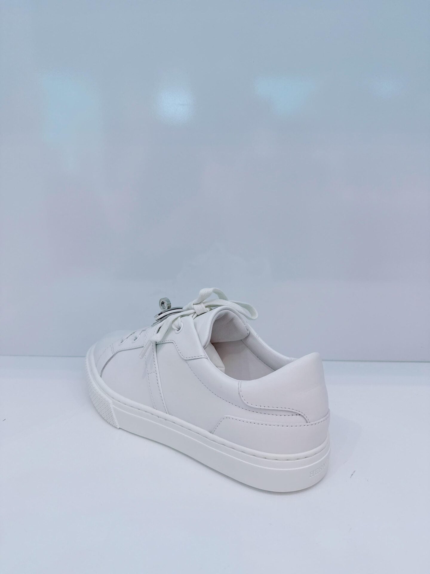WHITE CALFSKIN LEATHER DAY SNEAKERS 36