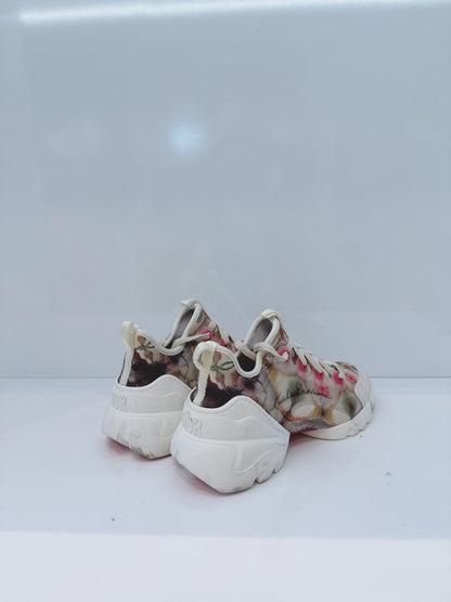 MULTICOLOR NEOPRENE AND TRANSPARENT PVC D CONNECT KALEIDOSCOPIC SNEAKERS 36