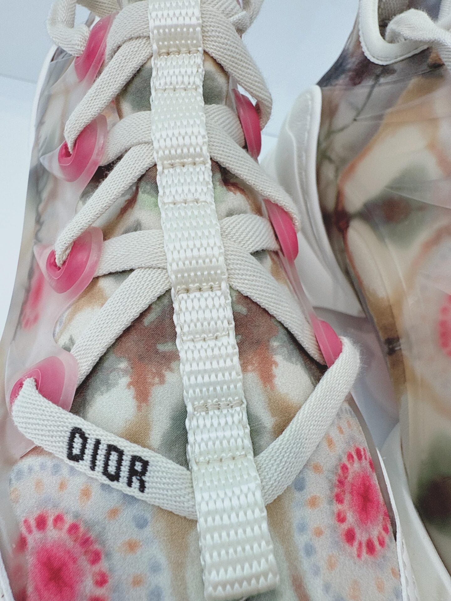 MULTICOLOR NEOPRENE AND TRANSPARENT PVC D CONNECT KALEIDOSCOPIC SNEAKERS 36