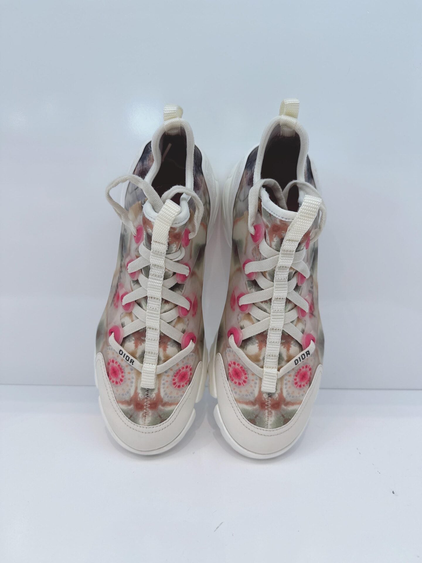 MULTICOLOR NEOPRENE AND TRANSPARENT PVC D CONNECT KALEIDOSCOPIC SNEAKERS 36