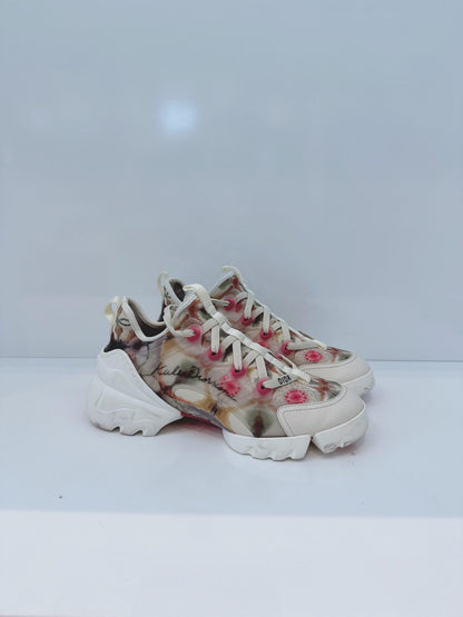 MULTICOLOR NEOPRENE AND TRANSPARENT PVC D CONNECT KALEIDOSCOPIC SNEAKERS 36